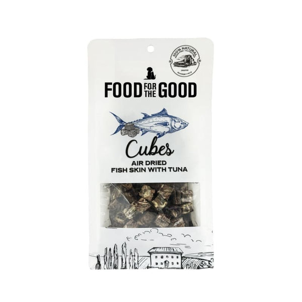 25% OFF] Food For The Good Fish Skin & Tuna Cubes Freeze-Dried Cat & Dog  Treats 120g