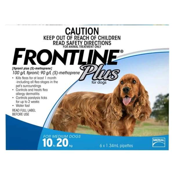 Frontline plus spot on clearance dog