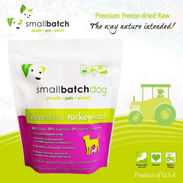 BUNDLE DEAL Smallbatch Turkey Slider Freeze Dried Dog Food 14oz