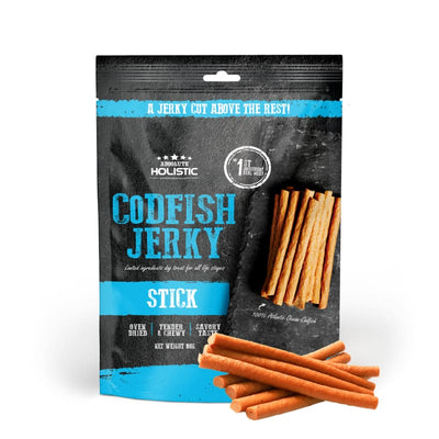 Absolute Holistic Absolute Holistic Oven-Baked Grain-Free Cod Fish Stick Jerky Dog Treats 100g Dog Food & Treats