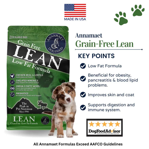 Annamaet Annamaet Lean 2.27KG (5lbs) 5.44KG (12lbs) 11.33KG (25lbs) Dog Food & Treats