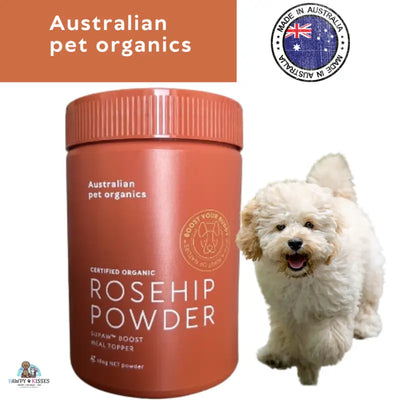 Australian Pet Organics 10% OFF AUSTRALIAN PET ORGANICS CERTIFIED ORGANIC ROSEHIP POWDER 280G Pet Supplements