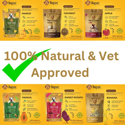 Dogsee Dogsee 100% Natural Human Grade Crunch Freeze-Dried Apple/Banana/Coconut/Mango/Papaya Dog Treats 15g Dog Food & Treats