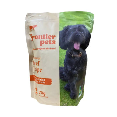 Frontier Frontier Free-Range Freeze-Dried Raw Beef Tripe Strips Dog Treat 70G Dog Food & Treats