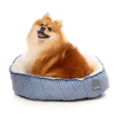 Fuzzyard [15% OFF] Reversible Pet Bed - Thornbury Aegean Blue (3 Sizes) Dog & Cat Accessories