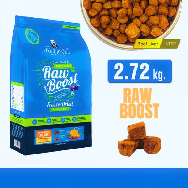 Kelly & Co’s Kelly & Co’s Freeze-Dried Raw Boost Salmon Kibbles Dry Dog Food 2.72kg Dog Food & Treats