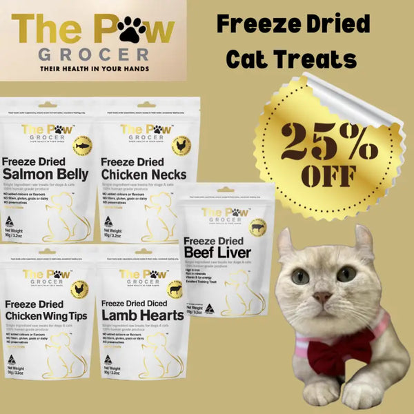 The Paw Grocer [NEW 25% OFF]The Paw Grocer Freeze Dried Treats for Dog & Cat Dog Food & Treats