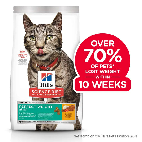 Science Diet Free Puffy Bag + 20% Off Science Diet Perfect Weight Chicken Dry Cat Food (2 Sizes) Cat Food & Treats