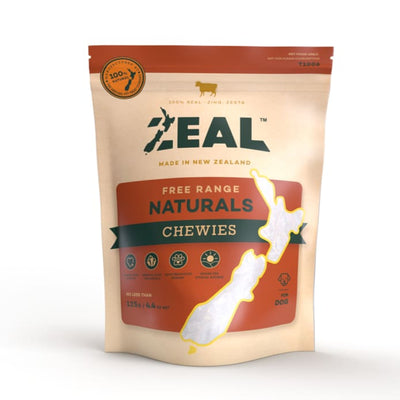 Zeal [3 FOR $43] Zeal Free Range Naturals Chewies Dog Treats 125g Dog Food & Treats