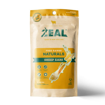 Zeal [3 FOR $43] Zeal Free Range Naturals Sheep Ears Dog Treats 125g Dog Food & Treats