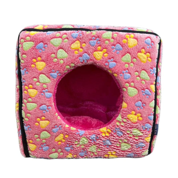 ACE PET ACE PET Pinkish Paws Furry Cosy Dog Bed Dog Accessories