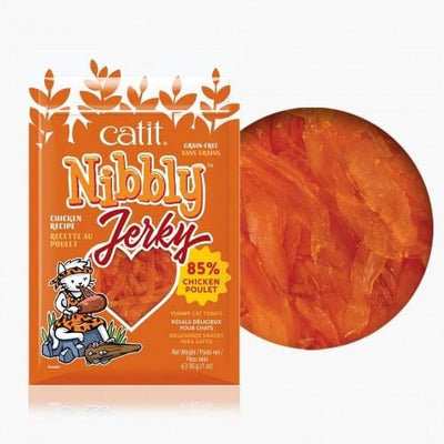 Catit Catit Nibbly Jerky Chicken Cat Treats 30g Cat Food & Treats