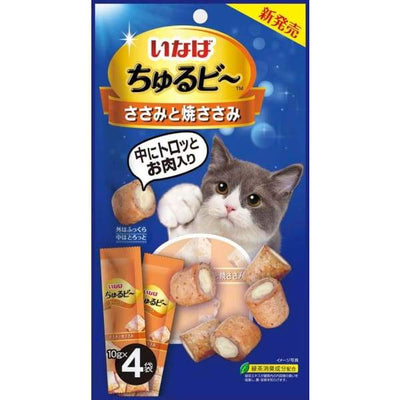 Ciao Ciao Churubee Sasami (Chicken) Cat Treats 40g (10g x 4) Cat Food & Treats