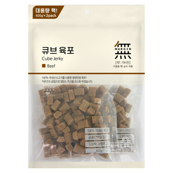 Bow Wow Bow Wow Mumargin Cube Jerky Beef Dog Treats 800g Dog Food & Treats