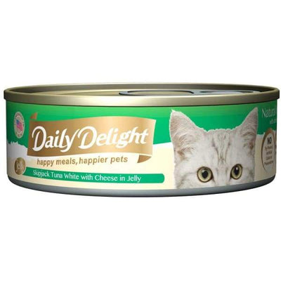 Daily Delight Daily Delight Skipjack Tuna White with Cheese in Jelly Canned Cat Food 80g Cat Food & Treats