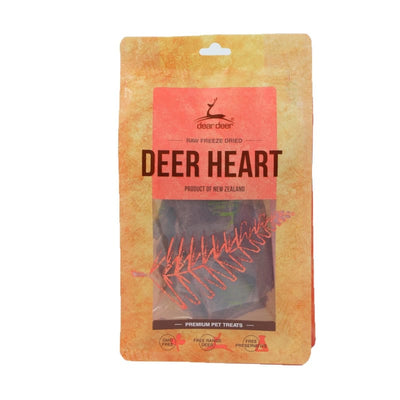 Dear Deer Dear Deer Heart Freeze Dried Dog & Cat Treats 50g Dog Food & Treats