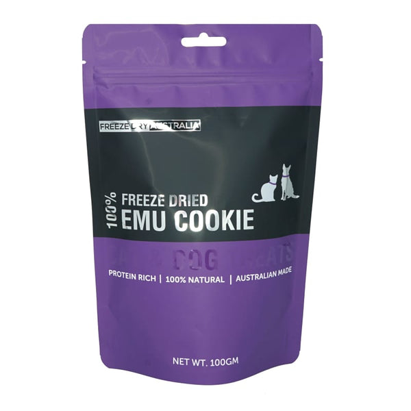 Freeze Dry Australia [30% OFF] Freeze Dry Australia Emu Cookie Freeze Dried Dog Treats 100g Dog Food & Treats