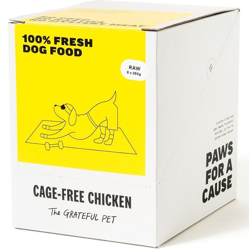 The Grateful Pet [LIMITED-TIME 10% OFF FOR 6KG] The Grateful Pet Gently Cooked Cage-free Chicken Frozen Dog Food 2kg Dog Food & Treats