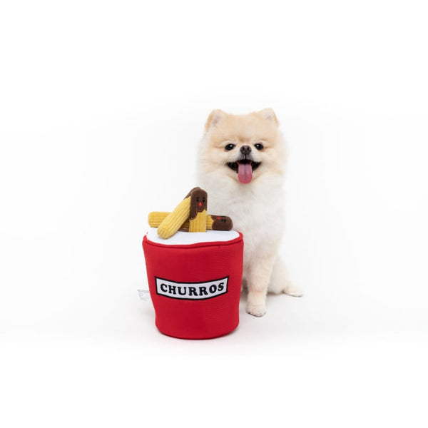 Hey Cuzzies [LIMITED-TIME 15% OFF 1-11TH OCT] Hey Cuzzies Hide N Seek Churros Bucket Dog Toy Dog Accessories