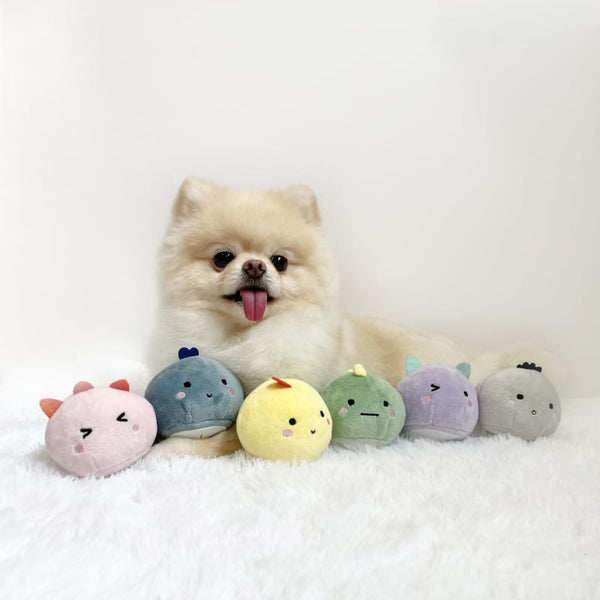 Hey Cuzzies Hey Cuzzies Mochi Monsters Grey & Purpur Dog Toy Dog Accessories