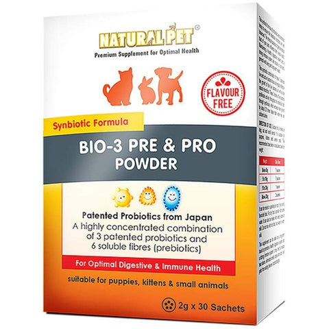 Natural Pet [15% OFF] Natural Pet Bio-3 Pre & Pro Powder (Flavour Free) Dog Healthcare