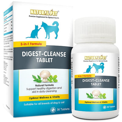 Natural Pet [15% OFF] Natural Pet Digest-Cleanse 30 Tablets Dog Healthcare