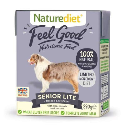 Naturediet [BUY 2 FREE 1!] Naturediet Feel Good Senior Lite Wet Dog Food 390g Dog Food & Treats