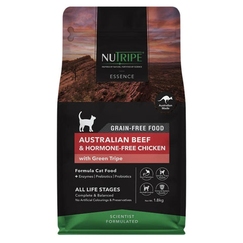 Nutripe Essence Australian Beef Chicken With Green Tripe Dry Cat