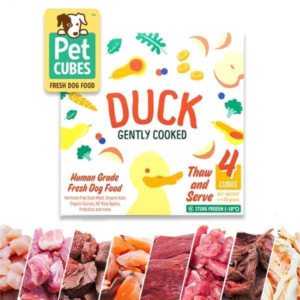 Pet Cubes [5% OFF + FREE BROTH*] Pet Cubes Complete Gently Cooked Duck Frozen Dog Food 2.25kg Dog Food & Treats