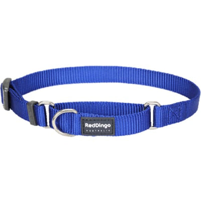 Red Dingo Red Dingo Martingale Half Check Dark Blue Dog Collar (4 Sizes) Dog Accessories