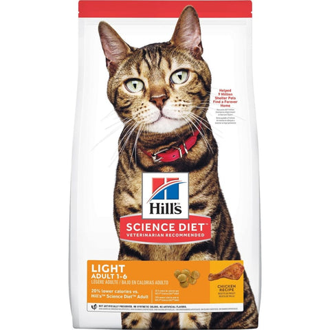 Science Diet Adult Light Dry Cat Food 6kg Pawpy Kisses