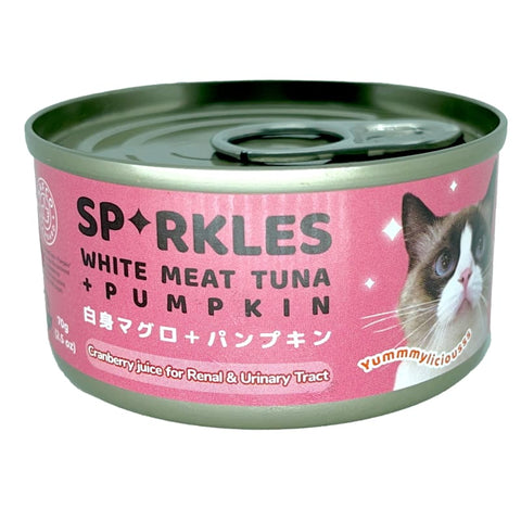 Sparkles White Meat Tuna Pumpkin Canned Cat Food 70g