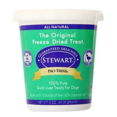 Stewart Stewart Pro-Treat Freeze Dried Duck Liver Tub Dog Treats 3oz Dog Food & Treats