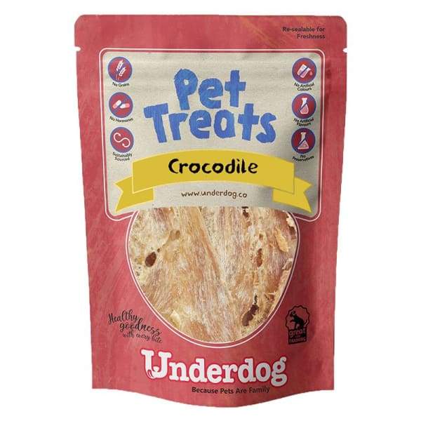 Underdog Underdog Crocodile Air Dried Dog Treats 60g Dog Food & Treats