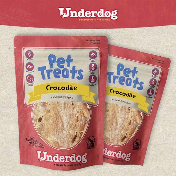 Underdog Underdog Crocodile Air Dried Dog Treats 60g Dog Food & Treats