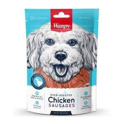 Wanpy Wanpy Oven-Roasted Chicken Sausages Dog Treats 100g Dog Food & Treats