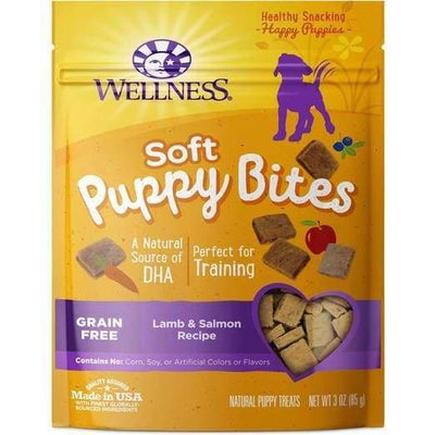 Wellness Wellness Puppy Bites Soft Lamb & Salmon Recipe Dog Treats 6oz Dog Food & Treats